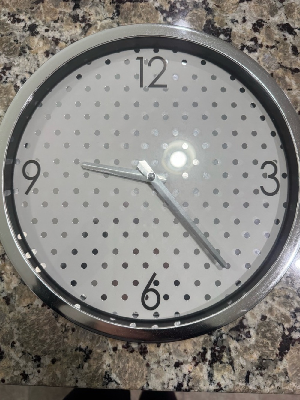 Silver clock